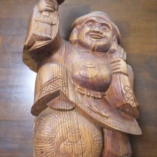 アンティーク　一刀彫りの大黒様[再掲載　値引き]