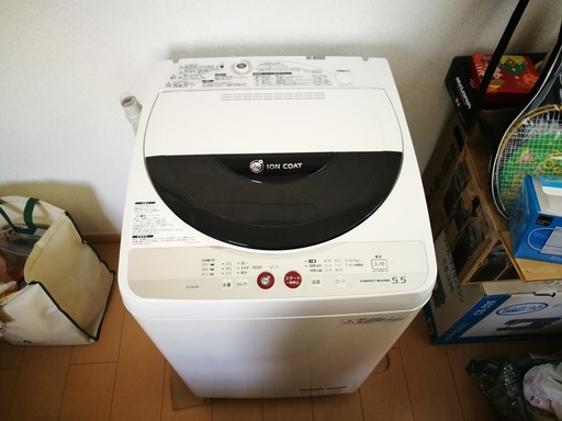シャープSharp・2010年製・5.5kg洗い洗濯機