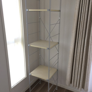 無印良品　スチールユニットシェルフ棚セットの画像