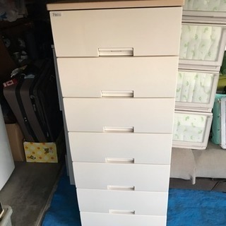☆美品☆Fits ウッドトップチェスト 7段