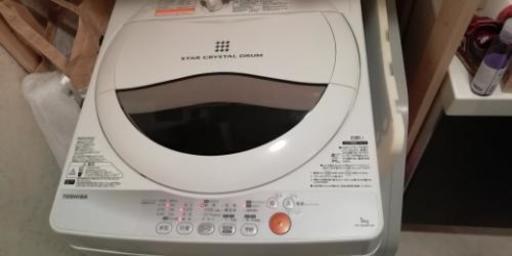 洗濯機 東芝製 5キロ ２０１４年製