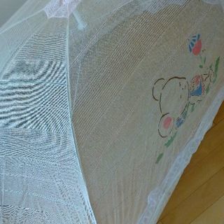 折りたたみ式　ベビー用蚊帳　レトロ