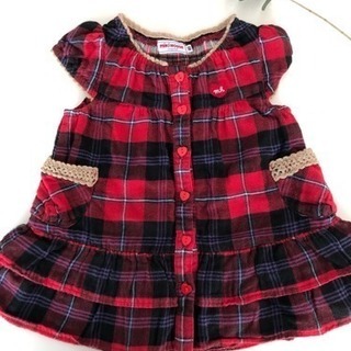 取引中５０．ミキハウス 80cm ガールズトップスの画像