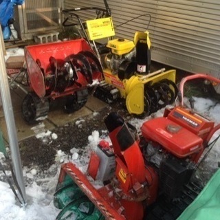 ご不要になった家庭用除雪機を引き取ります。除雪機運搬、点検、修理...