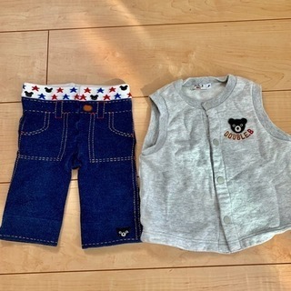 ミキハウス ダブルビー レギンス & ベストの画像