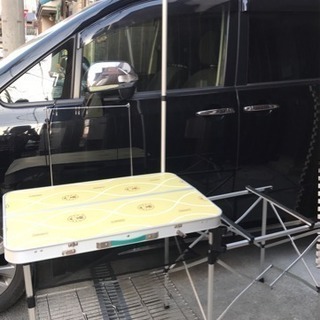 最終値下げ！Coleman オールインワンキッチンテーブル🏕キャンプでツーバーナーを使うなら是非^_^の画像