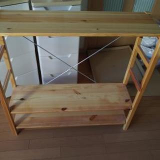 無印良品のパイン材シェルフ②