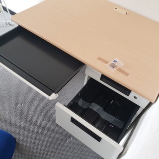 【新品】引き出し 鍵付き オフィスデスク 1000x700x700mmの画像