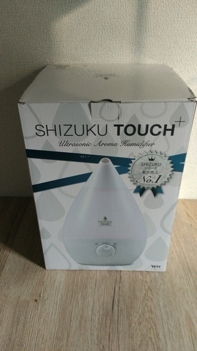 【交渉中】アロマ加湿器 SHIZUKU touch+（超音波式、白）