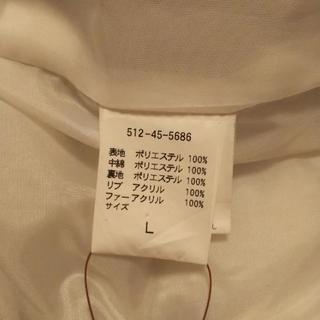 商談中✨ホワイト　白　パーカー付きダウンベスト　サイズL　中古品❁　の画像
