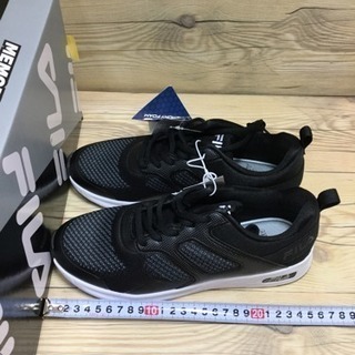 【お取引中】FILA  フィラ スニーカー  レディース ブラック 24cmの画像