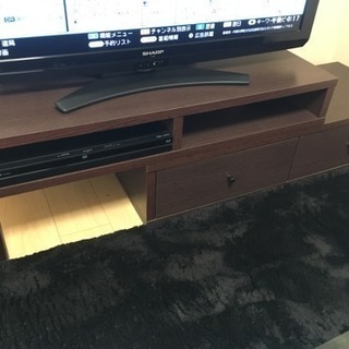 テレビボード ダークブラウンの画像