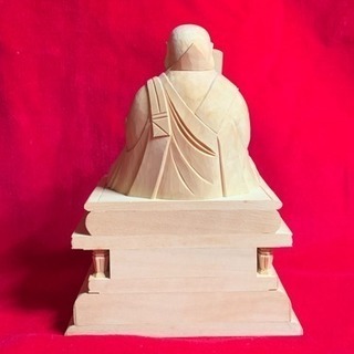 柘植 日蓮大聖人座像 手彫り 木彫り 特割価格 5.1万円の画像