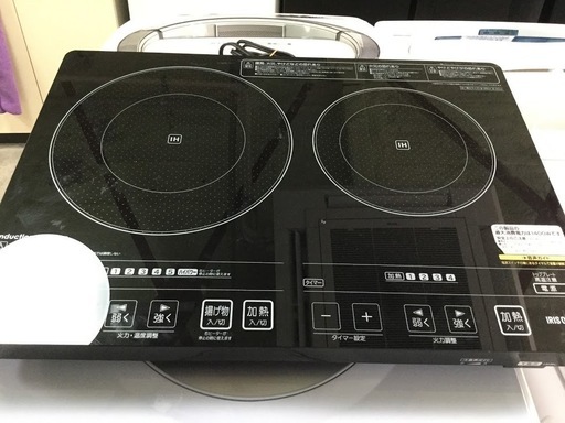 【送料無料・動作保証付き】IHクッキングヒーター IRIS OHYAMA EIH1470V-B 中古