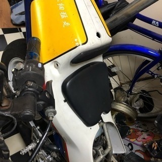 NSR50 初期型アッパーカウル割れあり ロスマンズシートカウル