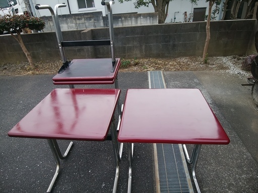 【値下げ】飲食店用　テーブル　４卓　引取り限定
