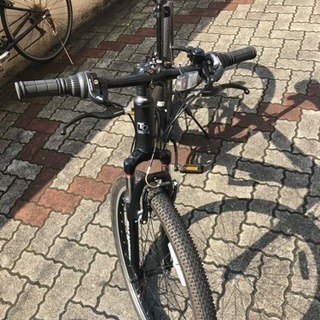 マウンテンバイク黒 6段ギア