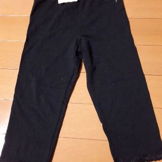 ☆未使用タグ付き☆オッシュコッシュ☆黒裾レースパンツ☆90サイズ...