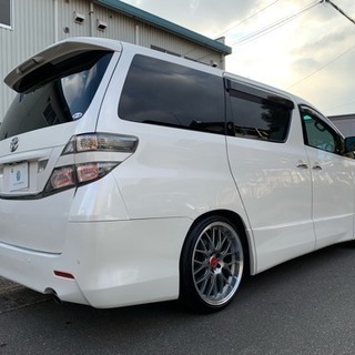 記録簿多数！ヴェルファイア 2.4Z サンルーフ 20インチAW ローダウン 両側パワースライドドア フリップダウンモニター HDDナビ ショートブロック対策済み！の画像