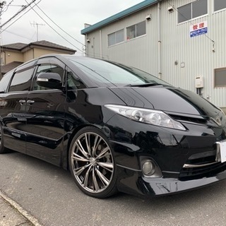 H23 エスティマ 2.4 アエラス Gエディション 車高調 20インチAW モデリスタFスポイラー 両側パワスラ  フリップダウンモニター HDDナビ の画像
