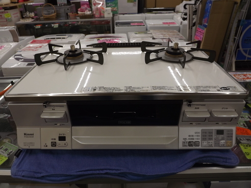 リンナイ LP用ガスコンロ ラクシエ RTS65AWK3R-WL プロパンガス LPガス ガステーブル 2016年製 札幌 西岡店