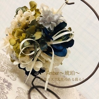 フラワーボール作りの画像