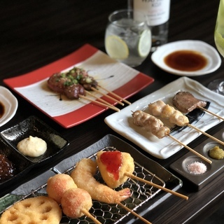 「炭火串焼　串揚げ料理　串よろし」ホール・調理・仕込みスタッフ大大大募集！の画像