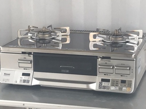 格安で！リンナイ 高級ガスコンロ◇ガラストップ◇都市ガス◇16年製◇ガステーブル◇RTE65VAGPL★