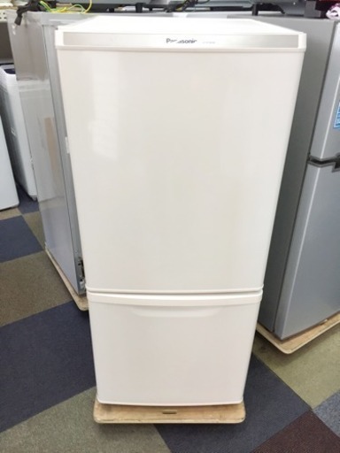 【美品】 大田区送料無料 パナソニック 冷凍冷蔵庫 2ドア 138L 2014年製 NR-B146W-W