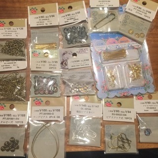 ハンドメイド アクセサリーパーツまとめて 24袋