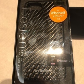 未使用 iPhone8  iPhone7 対応 リアルカーボン ...