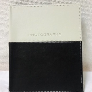 【ほぼ新品】 レザー調フォトブック フォトアルバム 写真入れ カ...