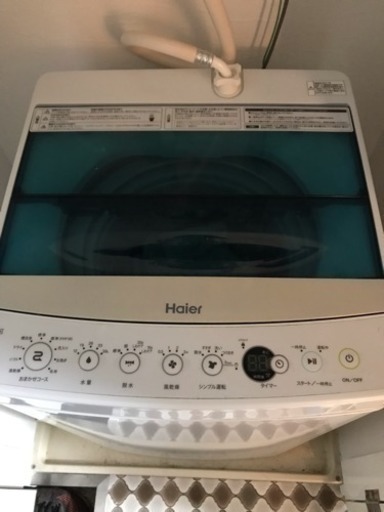 洗濯機 ハイアール JW-C45A