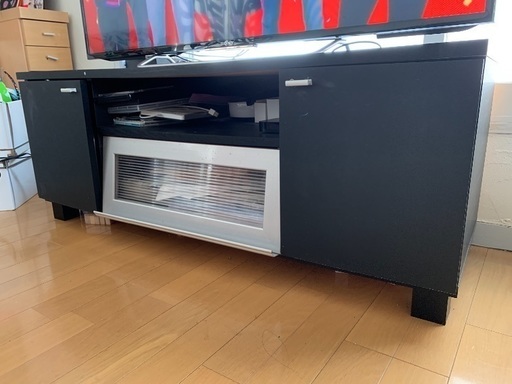 AVボード TVボード テレビ台 115cm幅　ブラック黒