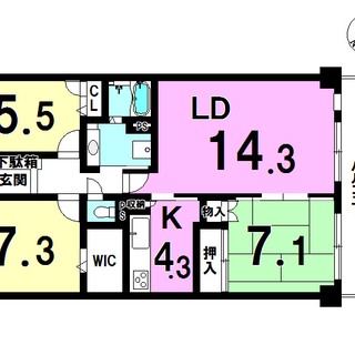 習志野市屋敷4丁目中古マンション　1658万円～1678万円の画像