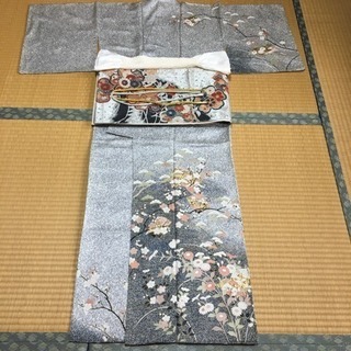   取引中    訪問着 袋帯 帯揚げ 帯締め  ４点セット の画像
