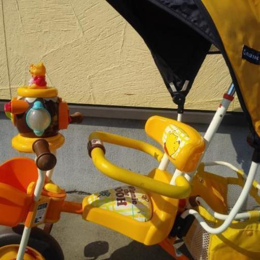 ★プーさんかじ取り三輪車