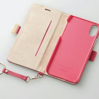 値下げ　新品 純正 iPhone X スマホケース カバー ELECOM エレコム ピンク スマホ 新生活 DOCOMO ドコモ SoftBank ソフトバンク au の画像