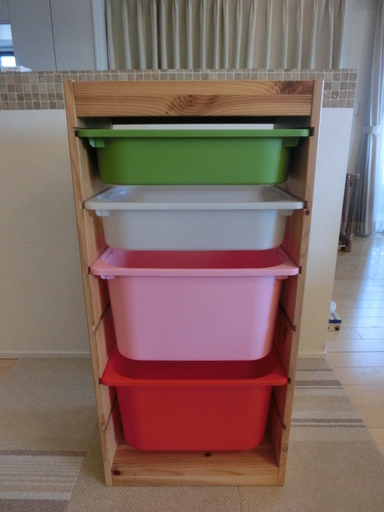 IKEA　トロファスト　収納家具と引き出しセット