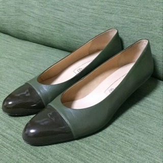 【FB corporation】パンプス 24cm 深緑