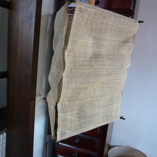 エコ LED仕様 民芸調ペンダントライト　麻布（あさぬの）良品!!の画像