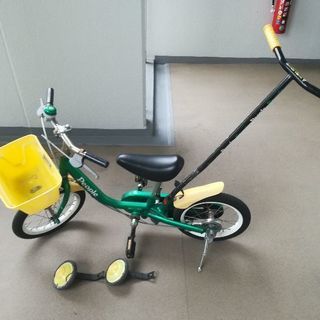 【お取引中】子供自転車　2～6才用　かじ取り棒付き