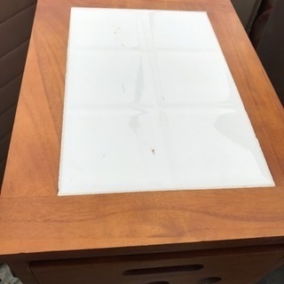 木製キッチンワゴンの画像