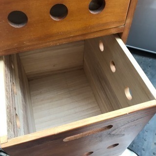 木製キッチンワゴンの画像