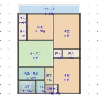 イオンモール直方近辺 3DK 駐車場空有 家賃4万円コーポ豊20...