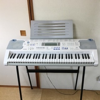 カシオ電子ピアノ キーボード LK203TV スタンド&説明書付き