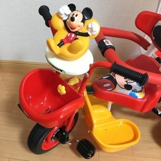 美品 アイデスカーゴ ミッキー 三輪車