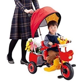 美品 アイデスカーゴ ミッキー 三輪車の画像