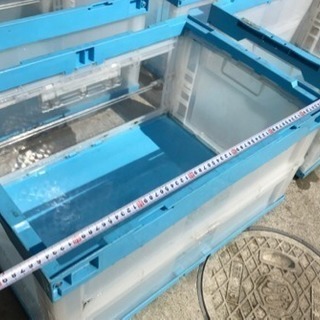 (中古品)折りたたみコンテナ6個 1セットで