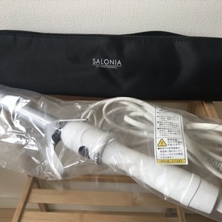 SALONIA サロニア セラミック カール ヘアアイロン 19mm ホワイト 海外対応 プロ仕様 MAX210℃の画像